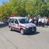 Desfile de unidades bomberos
